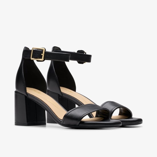 Ezoria Mae Black Leather Sandalias - Image 4