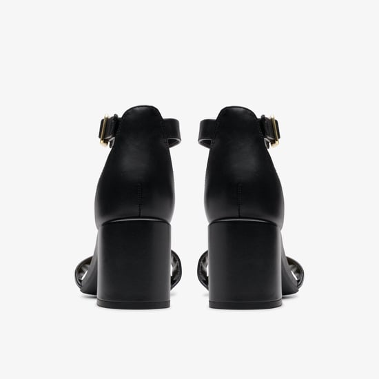 Ezoria Mae Black Leather Sandalias - Image 5