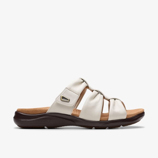 Kitly Slide Cream Leather Sandalias - Image 1