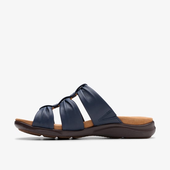 Kitly Slide Navy Leather Sandalias - Image 2