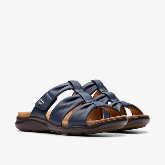 Kitly Slide Navy Leather Sandalias - Image 4