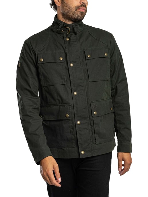 Superdry Chaqueta De Carreras Encerada, Verde - Image 1