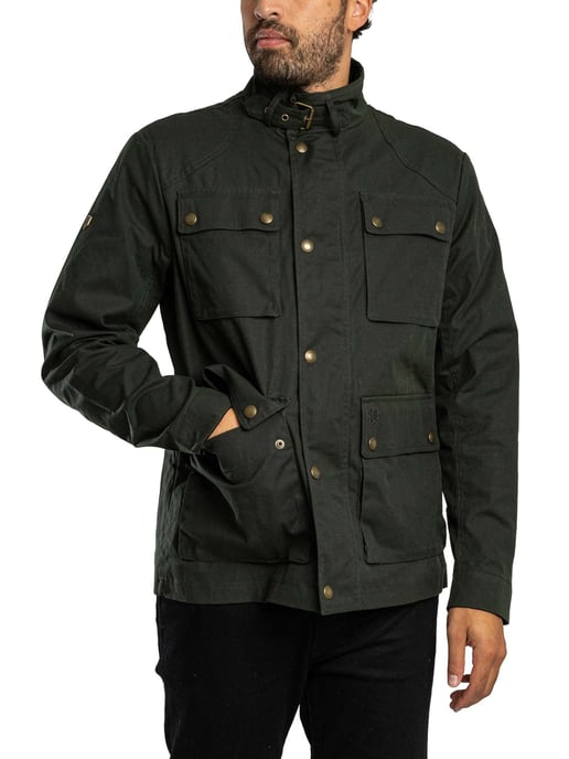 Superdry Chaqueta De Carreras Encerada, Verde - Image 2