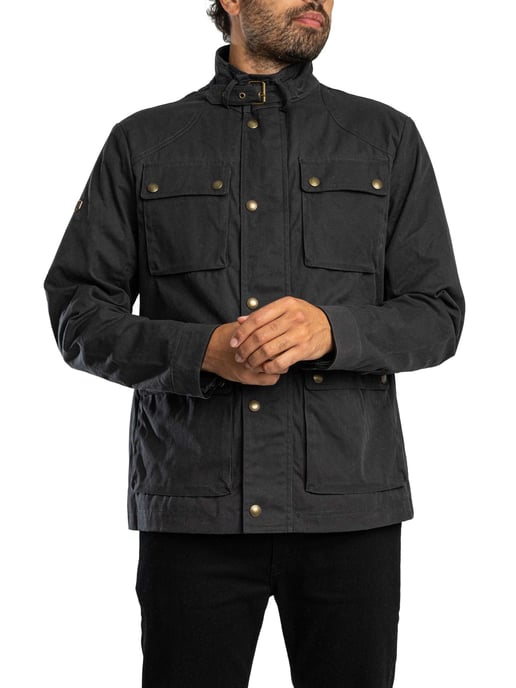 Superdry Chaqueta De Carreras Encerada, Gris - Image 2