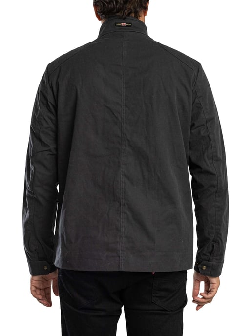 Superdry Chaqueta De Carreras Encerada, Gris - Image 3