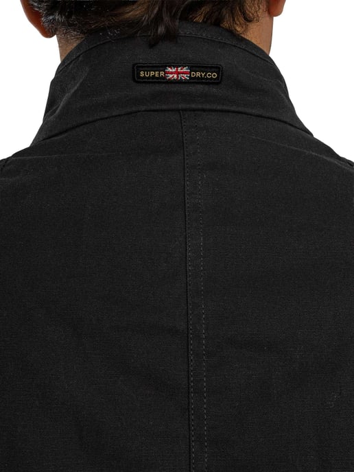 Superdry Chaqueta De Carreras Encerada, Gris - Image 6