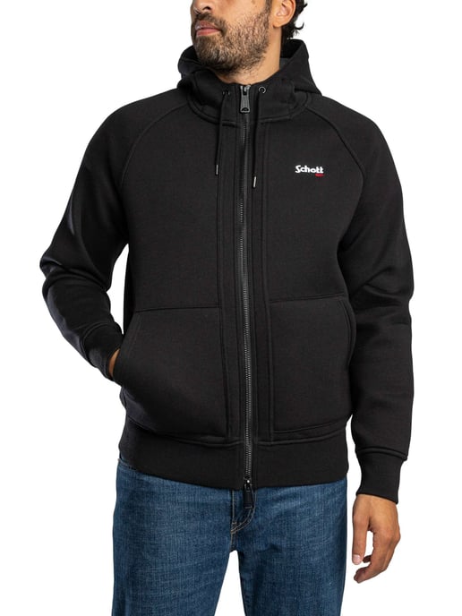 Schott Sudadera Con Capucha Con Logo, Negro - Image 3