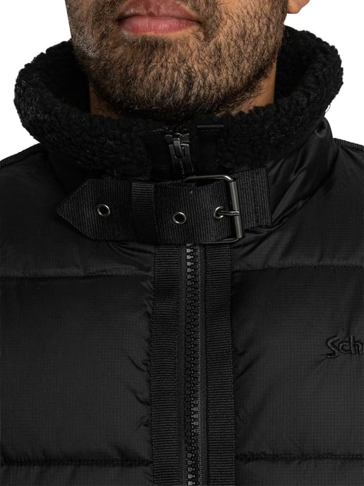 Schott Chaqueta Puffer, Negro - Image 5