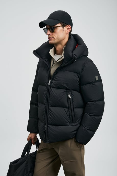 LUFIAN Chaqueta acolchada de plumón de oca para hombre - Image 4