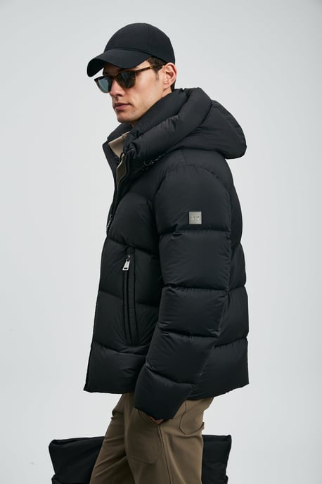 LUFIAN Chaqueta acolchada de plumón de oca para hombre - Image 5
