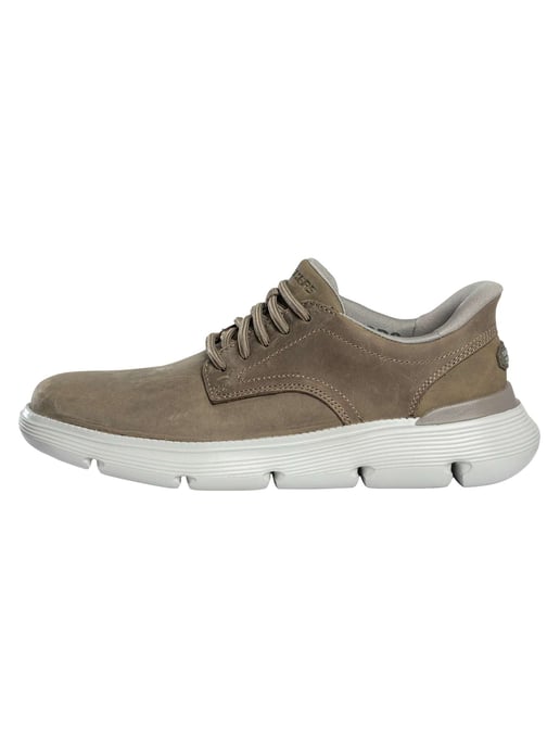 Skechers Zapatillas Sin Cordones Garza De Cuero, Marrón - Image 3