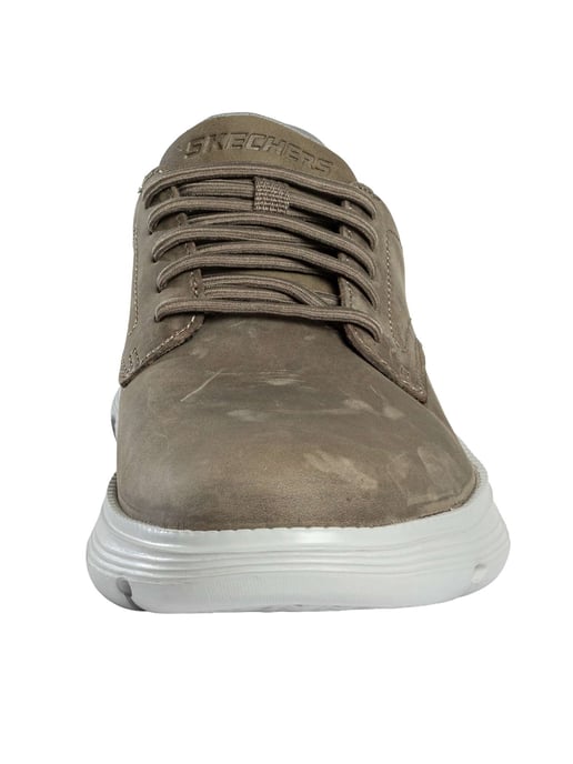 Skechers Zapatillas Sin Cordones Garza De Cuero, Marrón - Image 5