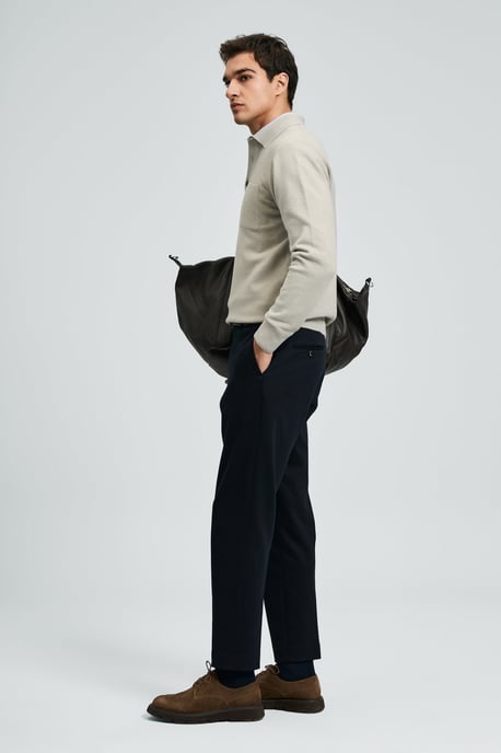 LUFIAN Jersey de punto tipo polo para hombre - Image 4