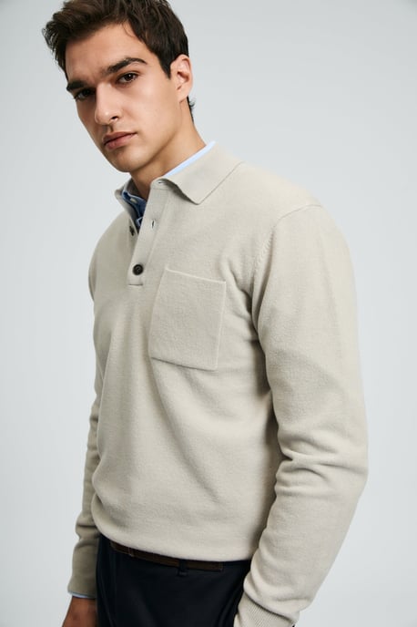 LUFIAN Jersey de punto tipo polo para hombre - Image 5