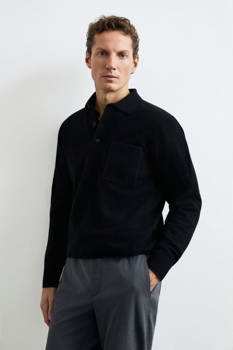 LUFIAN Jersey de punto tipo polo para hombre - Image 3