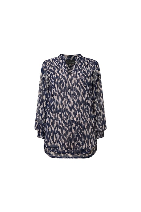 Top azul con estampado abstracto - Image 5