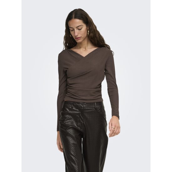 Only onllexi l/s top cruzado jrs 15383493 coffee bean - Image 2