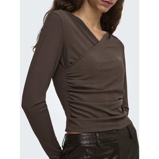 Only onllexi l/s top cruzado jrs 15383493 coffee bean - Image 4