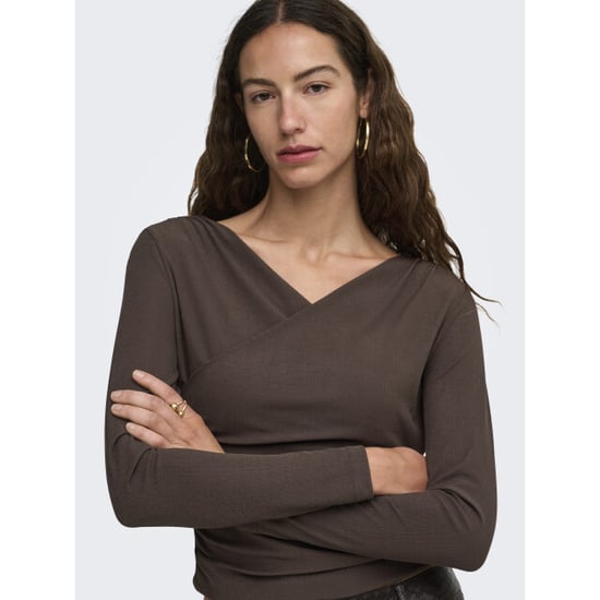 Only onllexi l/s top cruzado jrs 15383493 coffee bean - Image 6