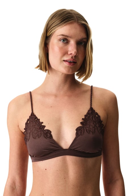 Top de bikini de triángulo con corte Valeria - Image 2