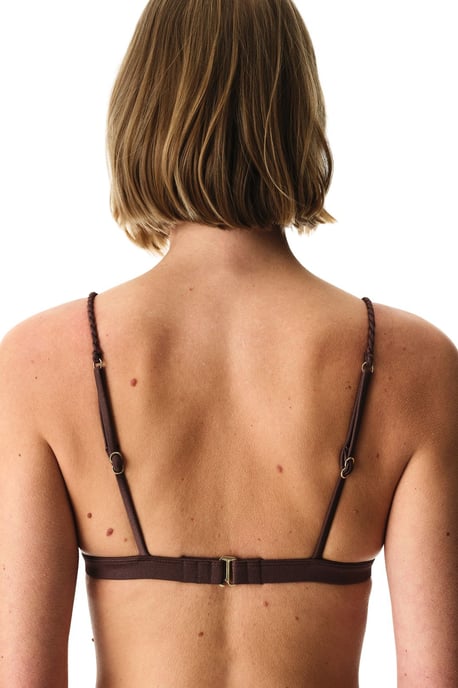 Top de bikini de triángulo con corte Valeria - Image 3