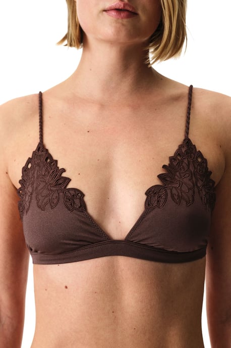 Top de bikini de triángulo con corte Valeria - Image 4