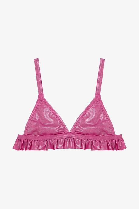 Penti conjunto de bikini brillante de triángulo para niña - Image 2