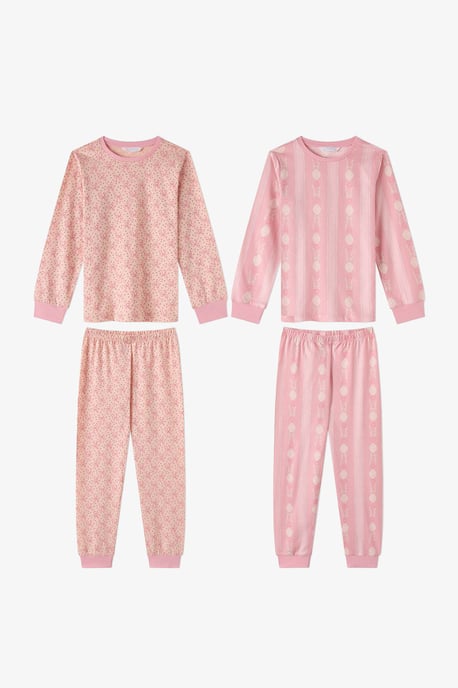 Penti Conjunto de pijama de algodón de manga larga Whisper Bows para niña - Image 1