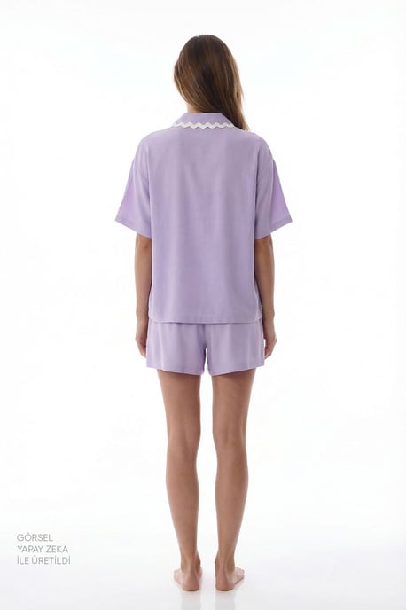 Penti Ella conjunto de pijama con shorts de manga corta y encaje - Image 2