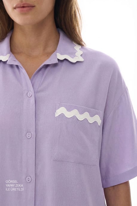 Penti Ella conjunto de pijama con shorts de manga corta y encaje - Image 3