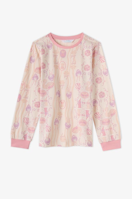 Penti conjunto de pijama de algodón para niña Starlit Friends de manga larga - Image 3