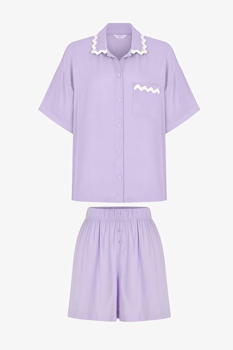 Penti Ella conjunto de pijama con shorts de manga corta y encaje - Image 5
