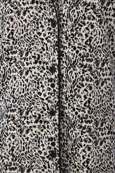 Penti Noir Garden conjunto de pijama con estampado de leopardo, camisa de manga larga y pantalón - Image 5