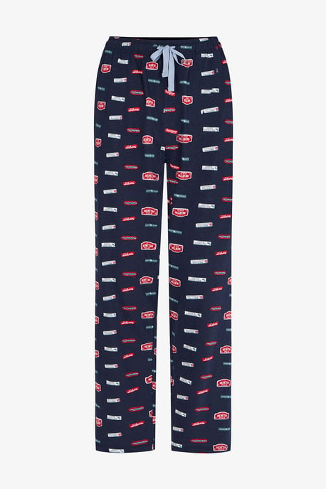 Penti Aurora Station conjunto de pijama de hombre con estampado geométrico y manga larga - Image 3