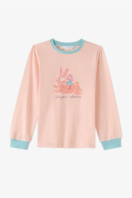 Penti Girls' Bunny Ride pijama de algodón de manga larga - Image 6