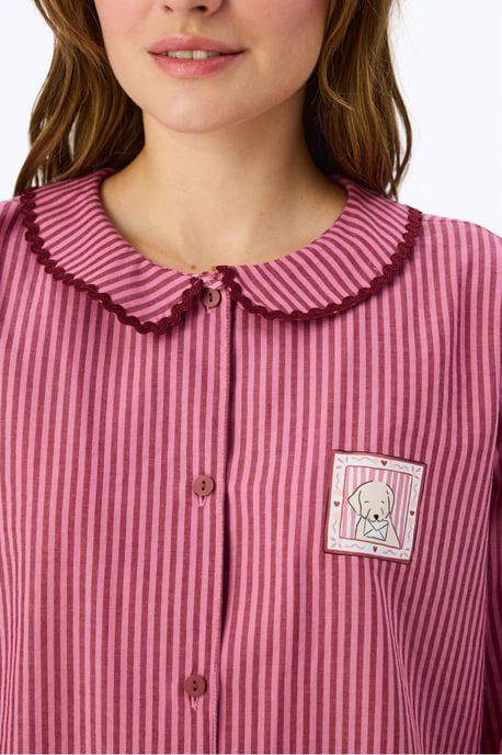 Conjunto de pijama Rosy con camisa de manga larga y pantalón - Image 3