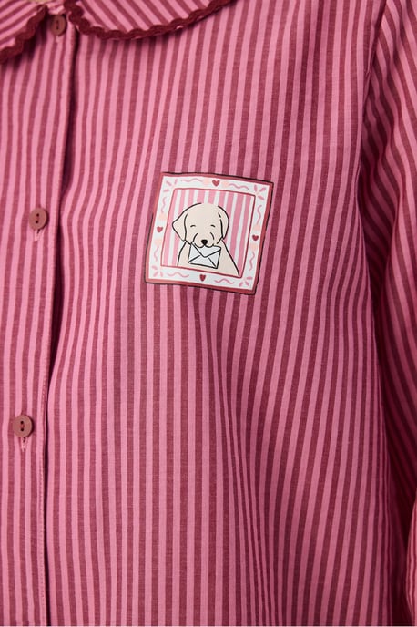 Conjunto de pijama Rosy con camisa de manga larga y pantalón - Image 4