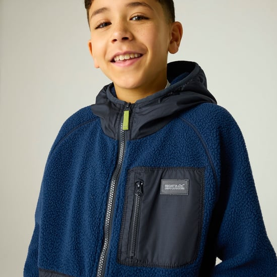 Regatta Chaqueta híbrida Munro para niños (azul aviador/azul marino) - Image 6