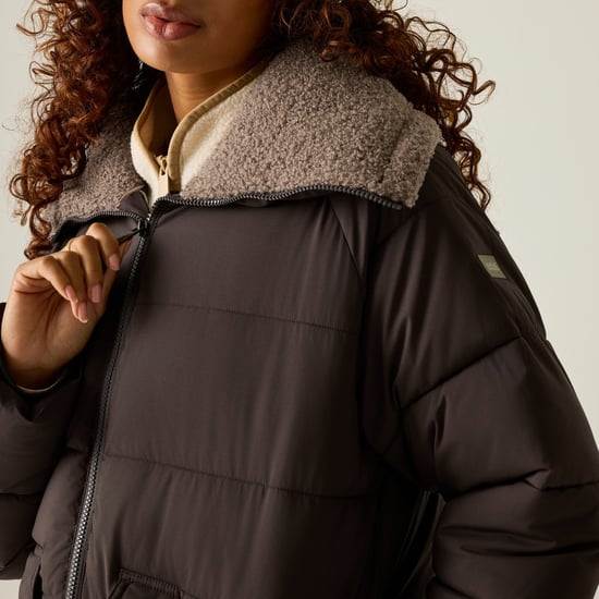 Regatta Chaqueta acolchada para mujer Kayana (marrón chocolate oscuro/moca) - Image 3