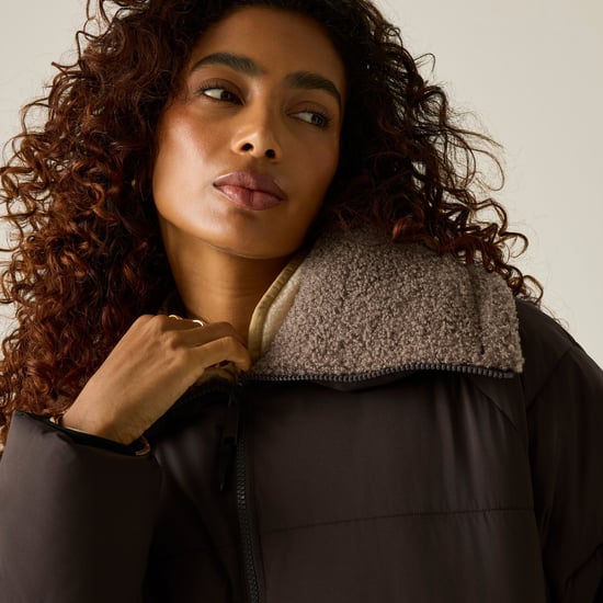Regatta Chaqueta acolchada para mujer Kayana (marrón chocolate oscuro/moca) - Image 5