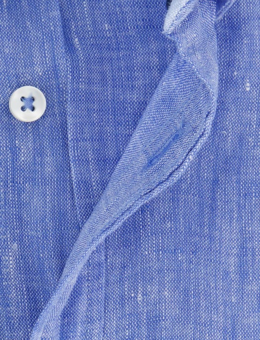 Fynch-Hatton Camisa de lino Azul medio - Image 4