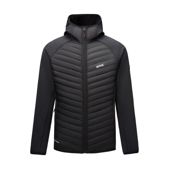Regatta Chaqueta híbrida de hombre Andreson (Negro/Henna quemada) - Image 2