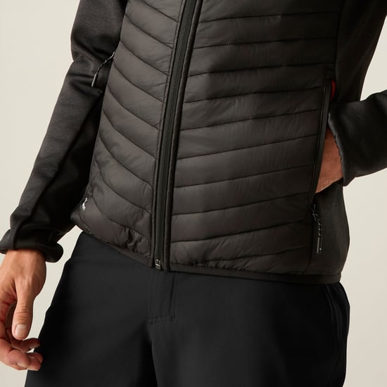 Regatta Chaqueta híbrida de hombre Andreson (Negro/Henna quemada) - Image 5