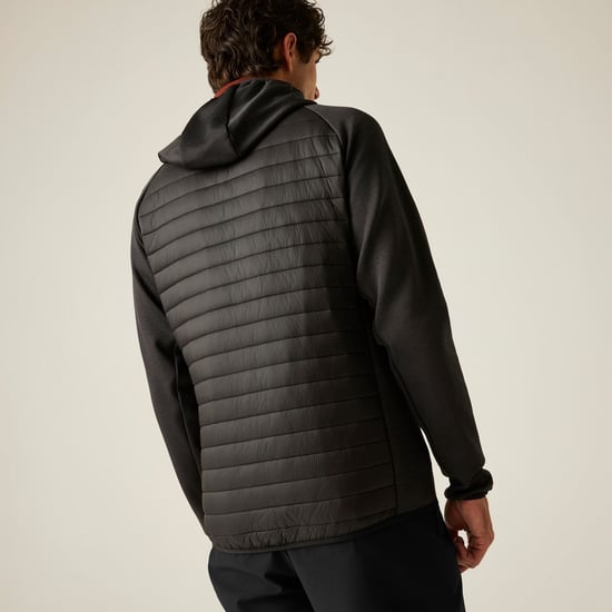 Regatta Chaqueta híbrida de hombre Andreson (Negro/Henna quemada) - Image 6