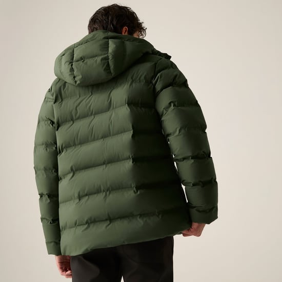 Regatta Chaqueta térmica impermeable para hombre Altoro (caqui oscuro/atardecer) - Image 6
