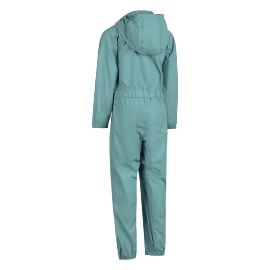 Trespass Chubasquero infantil con botones (Greensea/Wisteria) - Image 2