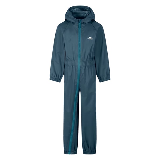 Trespass Chubis/niños Mono de lluvia con botones (Greensea) - Image 1