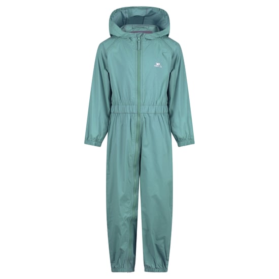 Trespass Chubitos Traje de lluvia con botones (Greensea) - Image 1
