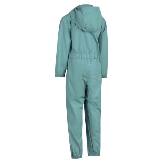 Trespass Chubitos Traje de lluvia con botones (Greensea) - Image 2