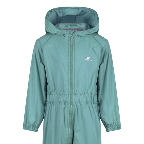 Trespass Chubitos Traje de lluvia con botones (Greensea) - Image 3